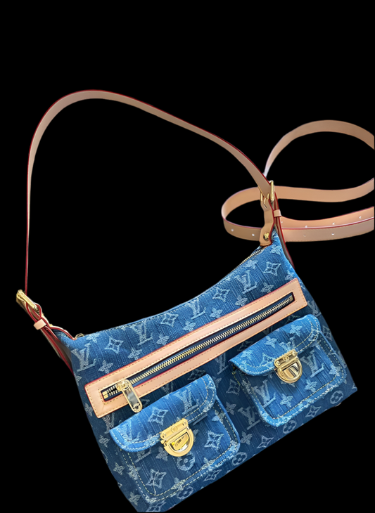 LV monogram denim